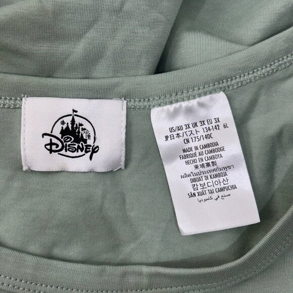Disney Sage Green Loungewear Set SZ 3X With Mickey Mouse Logo Soft Comfortable - Picture 2 of 14